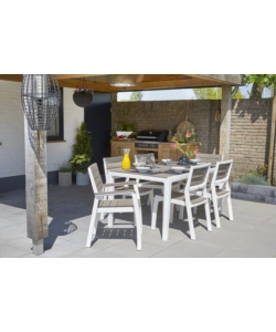 Set 2 sedie da giardino keter "harmony" in polipropilene cappuccino 59x60x86 cm