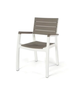 Set 2 sedie da giardino keter "harmony" in polipropilene cappuccino 59x60x86 cm