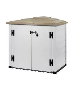 Box da giardino garofalo 'tuscany evo 100' in pvc bianco 1005 lt 131x88x133 cm