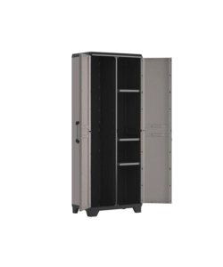 Armadio in resina portascope keter "sistema new" grigio 68x39x173 cm