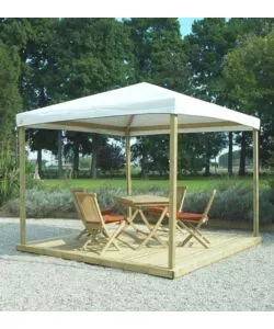 Gazebo da esterno in legno "joy pocket" 3x3 m