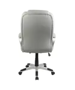 Sedia ufficio bellahome "columbia" con braccioli in ecopelle grigio 66,5x70x109-118 cm