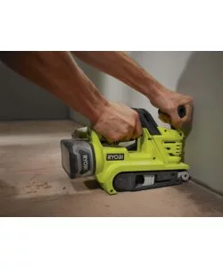 Levigatrice a nastro a batteria ryobi "r18bs-0" 18v 76x457 mm, solo corpo macchina