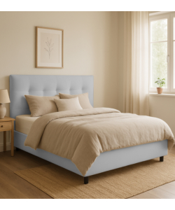 Letto matrimoniale contenitore "easy" perla 160x190 cm