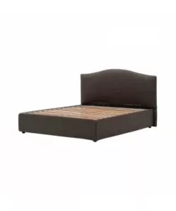 Letto matrimoniale 'hill' grigio con rete e contenitore, 160x190 cm