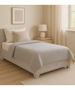 Letto piazza e mezza contenitore con piedini "hi box" olmo naturale 120x190 cm