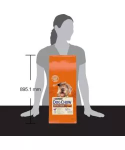 Crocchette per cani purina 'dog chow mature senior' anziano di tutte le taglie con agnello 14 kg