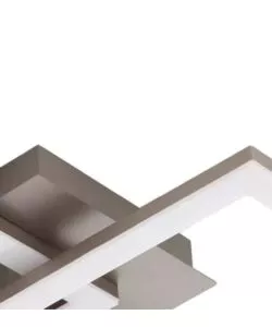 Plafoniera led da interno eglo "huerta" grigio 4000k
