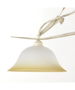 Lampada a sospensione "lucrezia" avorio, e27