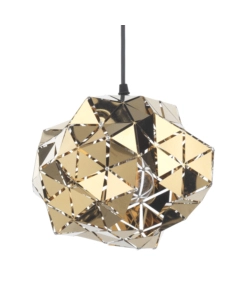 Lampada a sospensione piccola "andromeda" nera e oro, e27
