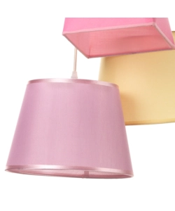 Lampada a sospensione "ninetta" multicolor, e14