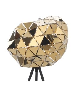 Lampada da tavolo "andromeda" nera e oro, e27