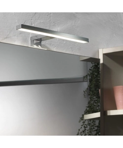 Applique led "nemo" in metallo lucido 30 cm, 4,5w