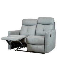 Divano 2 posti bellahome "mia" con recliner manuale grigio antracite 127x90x101 cm