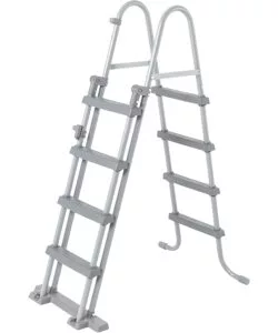 Piscina fuori terra con struttura rettangolare bestway "power steel frame" con di pompa, scaletta, copertura e chemconnect antracite 549x274x122 cm - cod. 56466-new