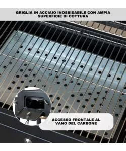 BARBECUE A CARBONE ARNOLD "PRIMO" CON GRIGLIA 41X27,5 CM