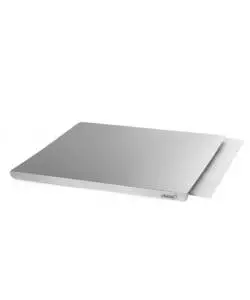 Spianatoio/tagliere in acciaio gimetal con antiscivolo e bordo, 49x47 cm
