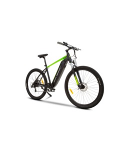 BICI ELETTRICA MOUNTAIN BIKE MTB E-BIKE PERFORMANCE GREEN CON BLUETOOH- ARGENTO