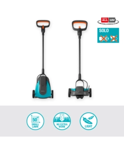 Tagliaerba a batteria gardena "handymower 22" taglio da 22 cm 18 v solo corpo macchina