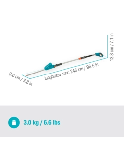 TAGLIASIEPI TELESCOPICO A BATTERIA GARDENA "THS 42" LAMA 42 CM 18V, SOLO CORPO MACCHINA
