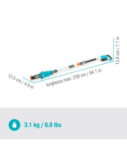 POTATORE A CATENA TELESCOPICO A BATTERIA GARDENA "TCS 20" BARRA 20 CM 18V, SOLO CORPO MACCHINA