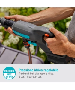 Idropulitrice a batteria a freddo "acquaclean" 24 bar 18v, solo corpo macchina