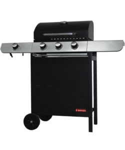 Barbecue a gas sandrigarden "cuba" 3 bruciatori e fornello laterale 110x51x100 cm