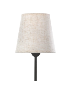 Lampada da tavolo "loris" nero e sabbia, e14
