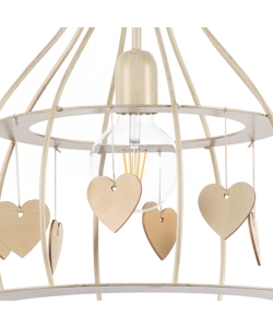 Lampadario "leonilde" avorio, e27