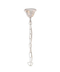 Lampadario a 8 luci "teresa" avorio, e14