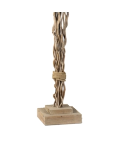 Piantana "marica" legno e tessuto, e27