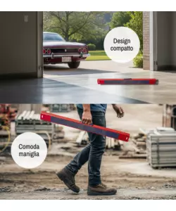 CAVALLETTO DA LAVORO PIEGHEVOLE EASY SYSTEM CON MANIGLIA CON PORTATA 125 KG 99,8X39,2XH80 CM
