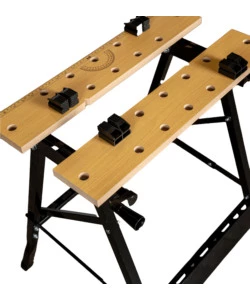 Cavalletto banco da lavoro in metallo, portata massima 100 kg - 60.5x65xh76 cm