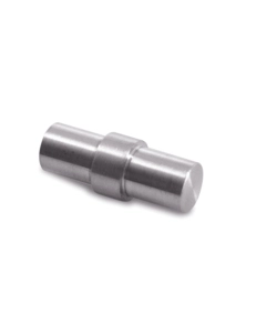 Raccordo lineare per tondino in accaio inox satinato