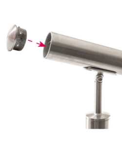 Tappo chiusura per corrimano in acciaio inox