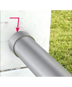 Ancoraggio a parete per corrimano in acciaio inox