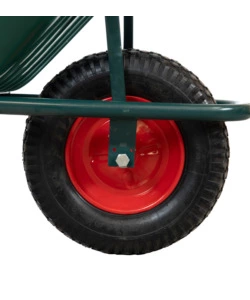 CARRIOLA DA GIARDINO EUROGARDEN CON VASCA IN PVC DA 100 LITRI E TELAIO IN ACCIAIO