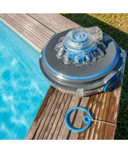 Robot a batteria pulitore automatico piscina gre "wet runner plus" 50 mq