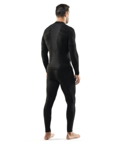 1 pezzo maglia tecnica "wrk302" nera con collo a lupetto, tg l/xl - wrk