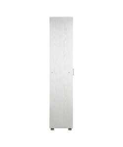 Armadio multifunzione bellahome in laminato bianco venato alto 78x35x170 cm