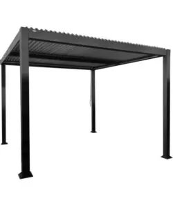 Pergola bioclimatica riviera "solanum plus" in alluminio antracite 300x400x240 cm