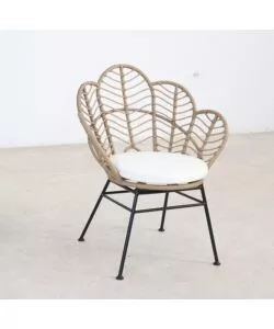 Set da esterno essenza "fiji" in acciaio e polyrattan, 2 sedute