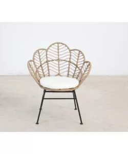 Set da esterno essenza "fiji" in acciaio e polyrattan, 2 sedute