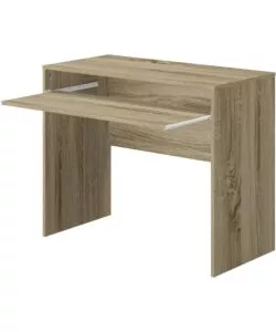 Scrivania con piano estraibile colore rovere armonia 90x45x74 cm