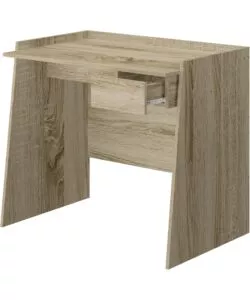 Scrivania con piano estraibile colore rovere armonia 90x45x74 cm