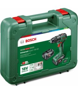 TRAPANO A PERCUSSIONE BOSCH BRUSHLESS 18V UNIVERSAL IMPACT- DUE BATTERIE 2AH CARICABATTERIE E VALIGETTA