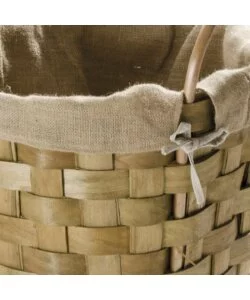 Cesta portalegna con manici diametro 45 cm, altezza 41-55 cm
