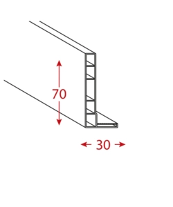Kit telaio per porte forte "modulo" pino bianco 110x220 cm