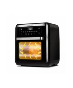 Friggitrice forno ad aria calda "friggisano" nera, 11 lt