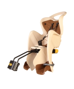 Seggiolino bici mr fox relax beige - attacco al telaio - grigio